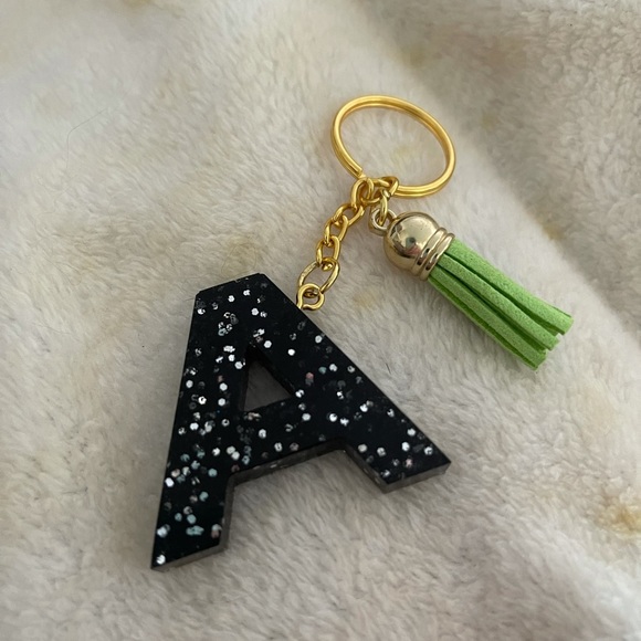 Hand Crafted Accessories - Handmade Letter "A" Keychain